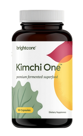 Brightcore Nutrition - Kimchi One, Kimchi Powder Capsules, Probiotics, Enzymes, & Antioxidant Supplement, 90 Vegan Capsules